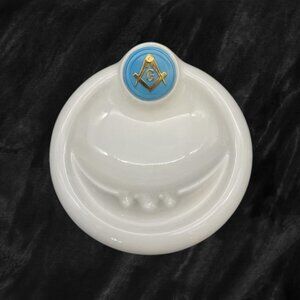 Vintage Masonic Fremasons Ceramic Ashtrays